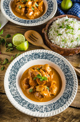 Curry chicken with rice