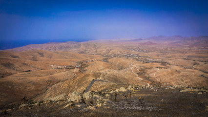 view over the mountains in Fuerteventura ( Canary Islands)