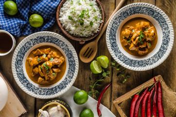 Curry chicken with rice