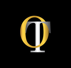 OT initial letter with gold and silver