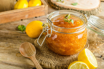 Lemon jam homemade