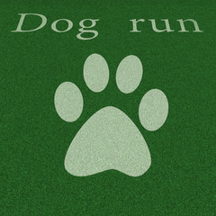 テクスチャ・芝生と肉球
