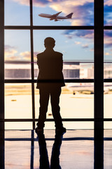 passenger In the Beijing airport