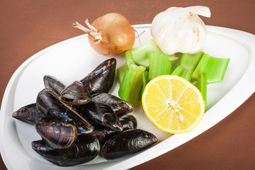 fresh mussels