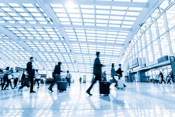 passenger in high speed rail station