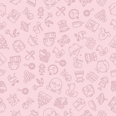 Pattern kids and baby brown