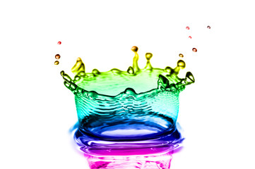 Water splashes background