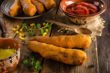 Delicious corndog