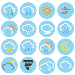 weather flat icons