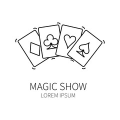 Line style logotype template