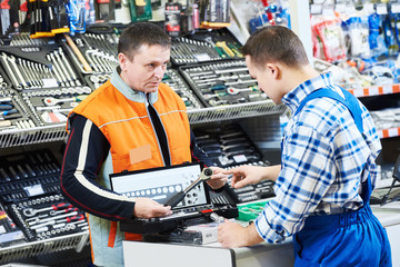 Hardwarer store worker or buyer