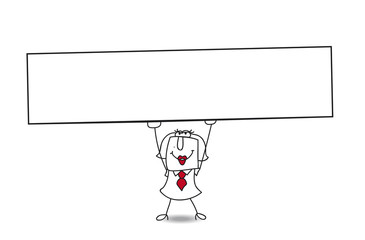 Karen and the white placard