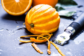 Orange and zest, natural refreshing ingredients