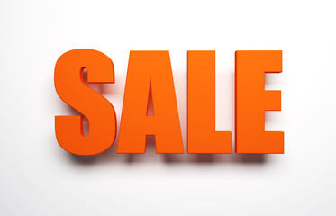 sale symbol, 3d rendering