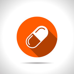 medical pill vector icon