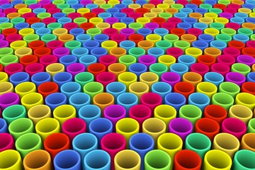 abstract colorful background tube mosaic