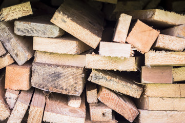 Reserve of wood (stack) for winter season