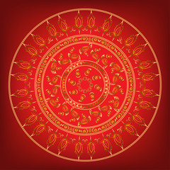 Mandala. Ethnic decorative elements. Hand drawn background. Islam, Arabic, Indian, ottoman motifs