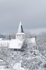 Winter in Lieberhausen, Deutschland