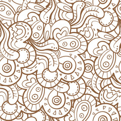 Seamless abstract pattern.Vector image. Doodle style.
