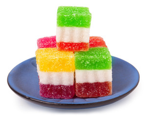 jelly candy  isolated on white background