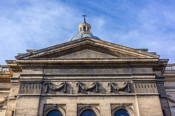 View of Pantheon. Pantheon Place. Latin Quarter. Paris, France.