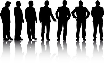 Business people. Silhouettes conceptual.