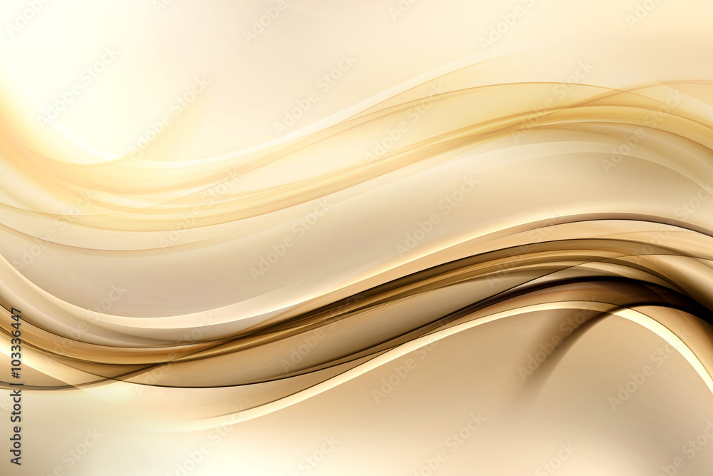 Poster abstract background with gold lines and waves. composition of shadows and lights