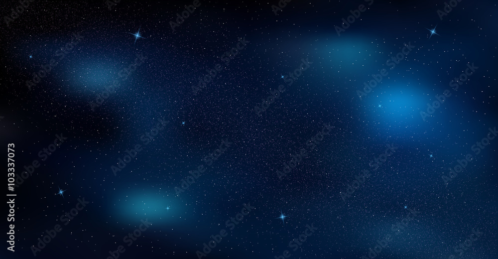 Poster abstract background is a space with stars nebula.vector