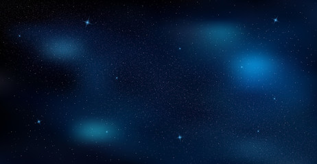 Abstract background is a space with stars nebula.Vector