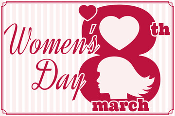 Women's Day.Women's Day Vector. Women's Day Drawing. Women's Day