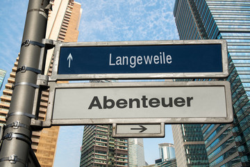 Schild 75 - Abenteuer