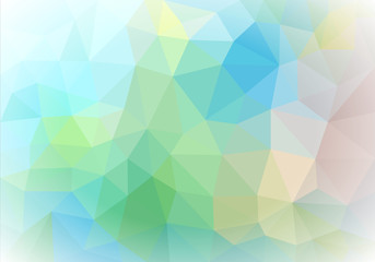 Obraz premium background polygon from triangles different colors with light co