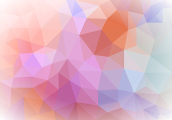 background polygon from triangles different colors with light co