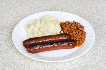 english bangers and mashed potatoes