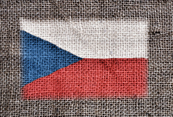 Czech Republic flag printed on fabric