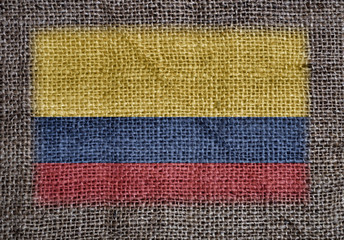  Columbian flag printed on fabric