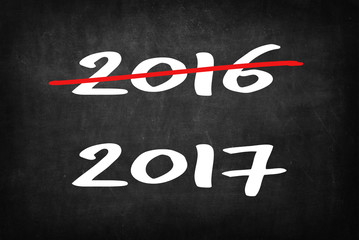 new year 2017 on Blackboard