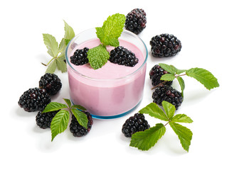 Berry smoothie with blackberry