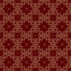 Abstract vector lace seamless pattern