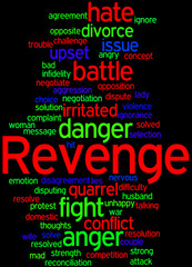 Revenge, word cloud concept 9