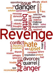 Revenge, word cloud concept