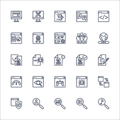SEO Outline Icons set