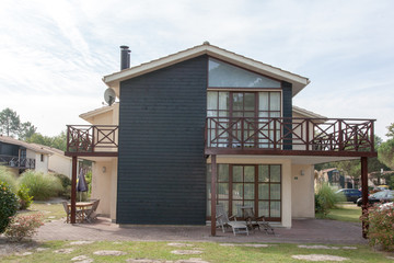 View of the exterior of a beautiful modern house