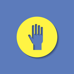 Obraz premium hand sign vector icon