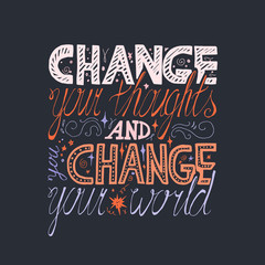 Lettering motivation poster