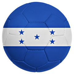 soccer ball with Honduras team flag, world football cup 2014. Is