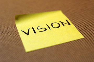 selective focus on vision text