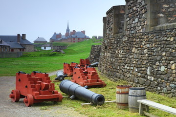 Fototapeta na wymiar Old-fashioned fortifications