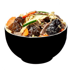 Beef with ear-wood